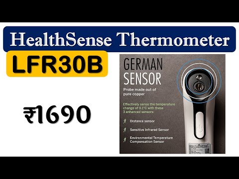 HealthSense LFR30B Thermometer | बीच छुवे बुखार और तापमान मापने वाला डिजिटल थर्मामीटर