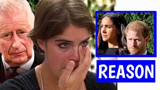 Eugenie In Tears As She Spills Why Charles Is TERRIFIED Of Stripping Haz & Meg Of Their Royal Titles