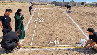 📐🪣 Plastering and marking the land by Muhammad; Family joy at the start of a big event! 🏡❤️🎉 screenshot 1