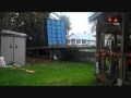 Moving cargo box with flatbed Moving cargo box with flatbed