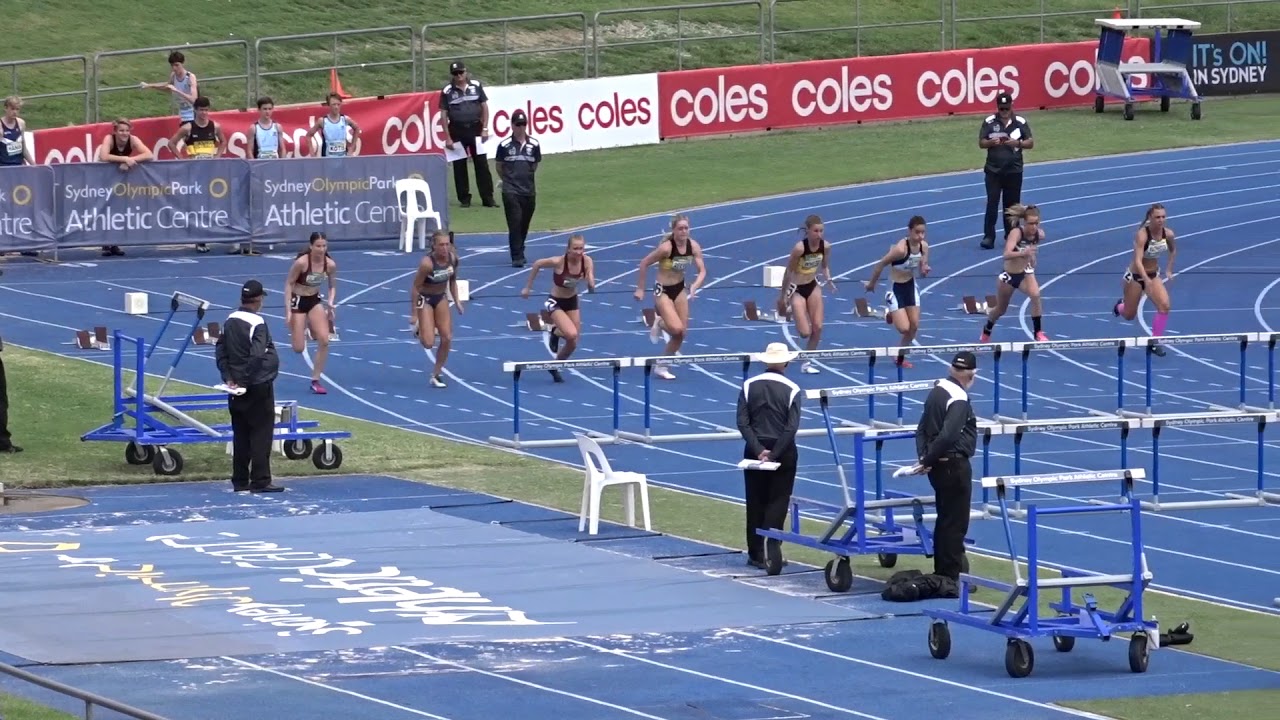 100m Hurdles U18 Women Final, Australian Junior Championships, Sydney