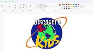 How to draw the Discovery Kids logo using MS Paint | How to draw on our computer screenshot 5