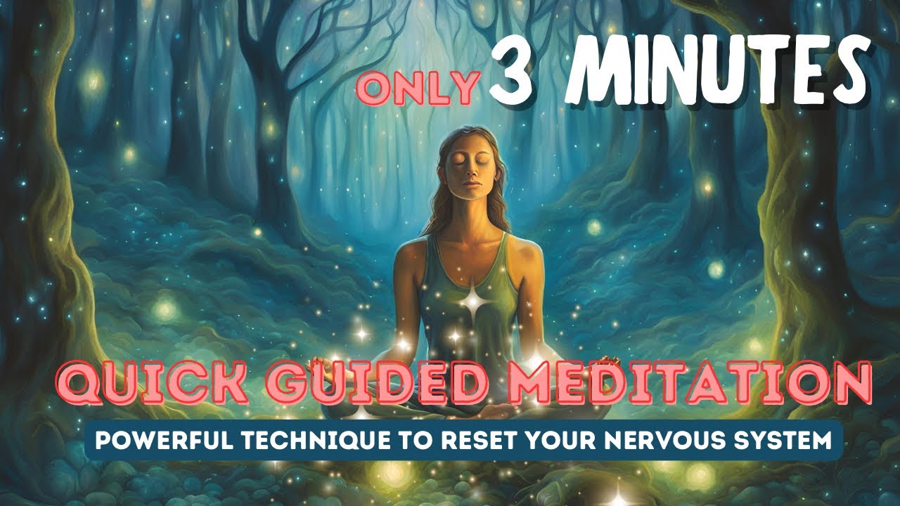 3 Minute QUICK GUIDED MEDITATION for nervous system reset 🙏🏻 - YouTube
