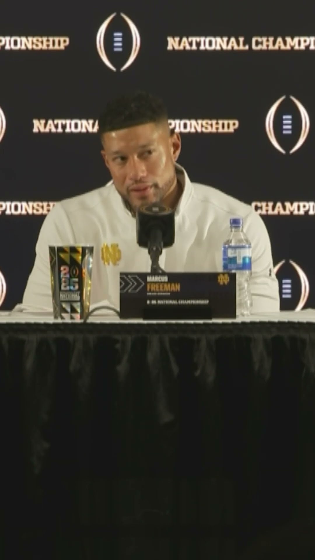 Marcus Freeman on his decision to attempt FG instead of going for it on 4th \u0026 9 #football #notredame
