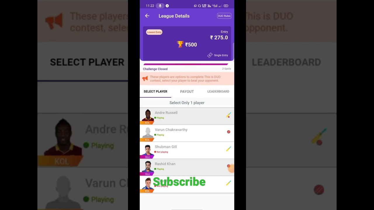 Kubera fantasy winning proof 