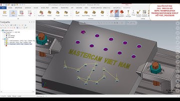 Programing Drill & Tap on Mastercam 2018 - Setup to Vericut 8.1 Tutorial CAD/CAM/CNC
