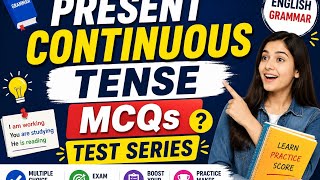 Present Continuous Tense Quiz Test | 30 Important MCQs with Answers | English Grammar Quiz 2026.