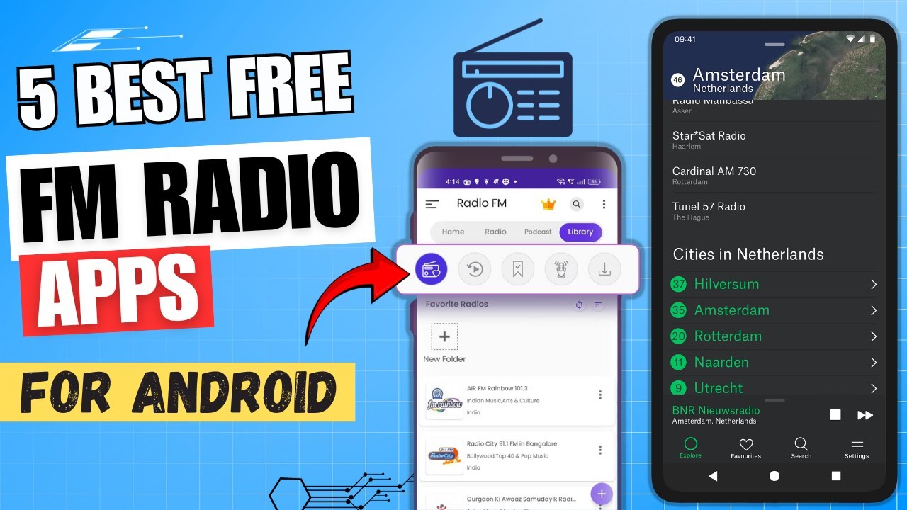 5 Best Free FM Radio Apps For Android 🔥 ✓
