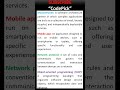 How to define Micro services, Mobile App, Network Protocol Object Oriented Programing ?