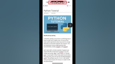 NumPy Array Joining #shorts #shortsfeed #shortsviral #shortsvideo #ai #python #ml #datascience