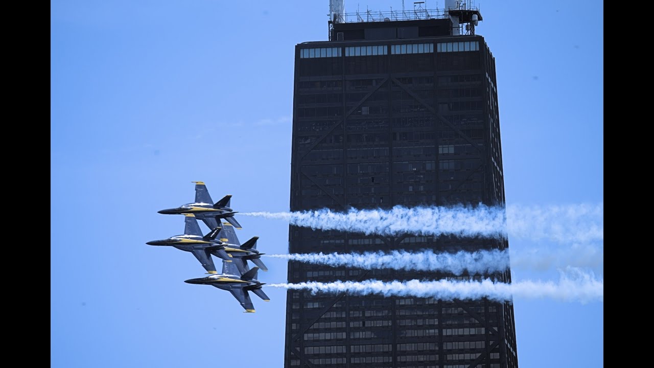 Chicago Air and Water Show Practice Day on Friday - YouTube