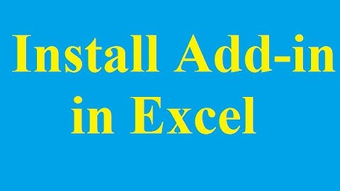 How to Install and uninstall the Add-in in Excel 2010 - Betdownload.com