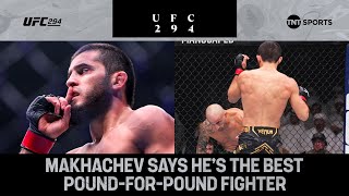 Makhachev says he's the BEST FIGHTER IN THE WORLD after Volkanovski KO win! | #UFC294 Reaction