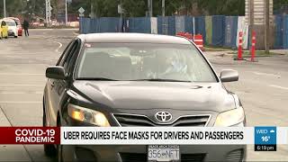 Uber requiring face masks for drivers and passengers