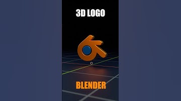Convert your 2D Designs into 3D Logo in Blender - 30 Seconds #blender3dive #blender #logo #3d