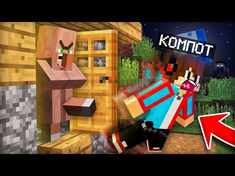 ЭТОТ ЖИТЕЛЬ ВЫГНАЛ МЕНЯ НОЧЬЮ ИЗ ДОМА В МАЙНКРАФТ | Компот Minecraft