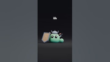 Slime | Dungeon RPG Monsters Evolutions - Stylized Low Poly Animated Enemy #unity #blender #3d