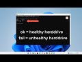 Your laptop harddrive healthy or unhealthy check in windows 11  windows 11  harddrive status 