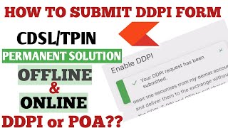How To Avoid CDSL TPIN In Zerodha | How To Fill DDPI Form | POA Form In Zerodha | CDSL Authorisation