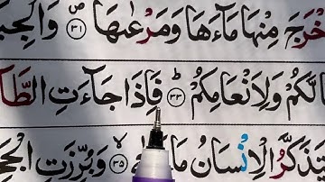 Surah An-Naziat/ Ayat 31-38/ repeating 5 times/ سورة النازعات