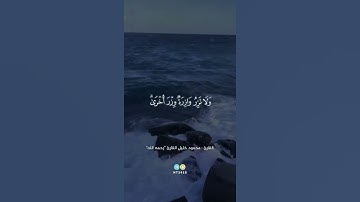 {ولا تزرُ وازرةٌ وزرَ أُخرى} محمود خليل القارئ رحمه الله