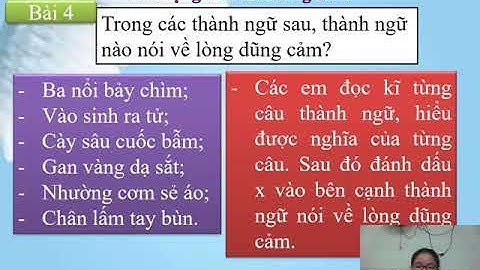 LUYỆN TỪ VÀ CÂU. TUẦN 26.  MỞ RỘNG VỐN TỪ . DŨNG CẢM