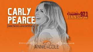 Exclusive Carly Pearce interview with Annie & Cole on Hank Fm!