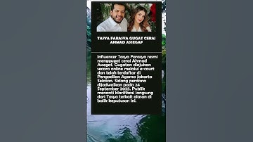 Tasya Farasya Resmi Gugat Cerai Ahmad Assegaf di Pengadilan Agama Jaksel #infocepat #beritaterkini