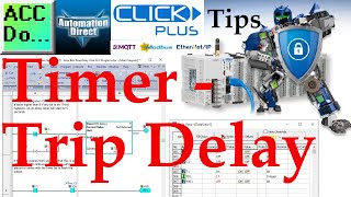Click PLC Timer - Trip Delay