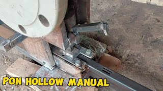 Cara buat pon hollow manual 2 lubang dari awal sampai selesai