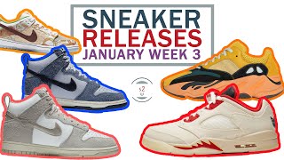 January 2021 Sneaker Releases Week 3 ||NOTRE Dunk High, Jordan 5 CNY, Yeezy 500 Sun