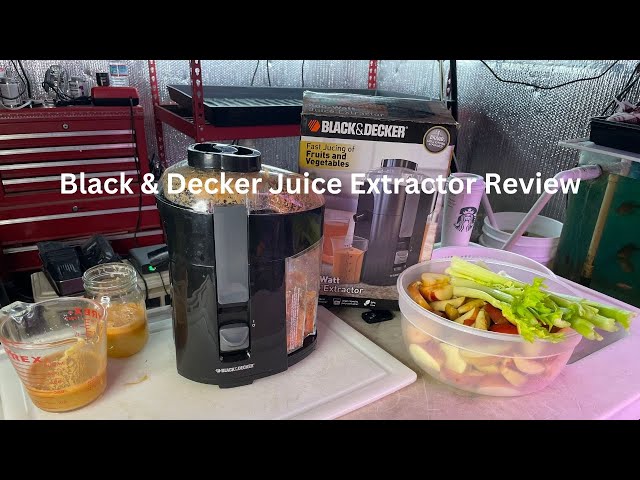 Black & Decker 400 W Rapid Juice Extractor, Black (JE2400BD)