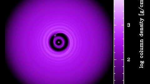 A 5 Jupiter mass planet embedded in a high-surface density disc