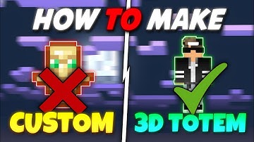 How To Make Custom 3D Totem In Minecraft PE | 1.21+