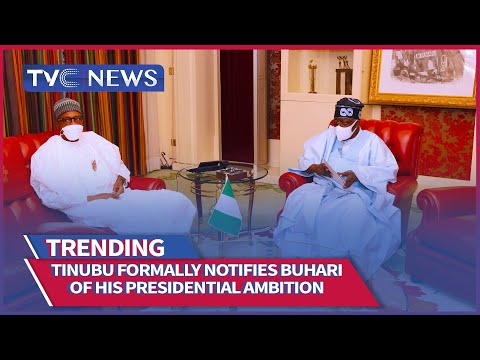 BREAKING: Tinubu Meets Buhari, Notifies Him Of His Intention To Run For President In 2023