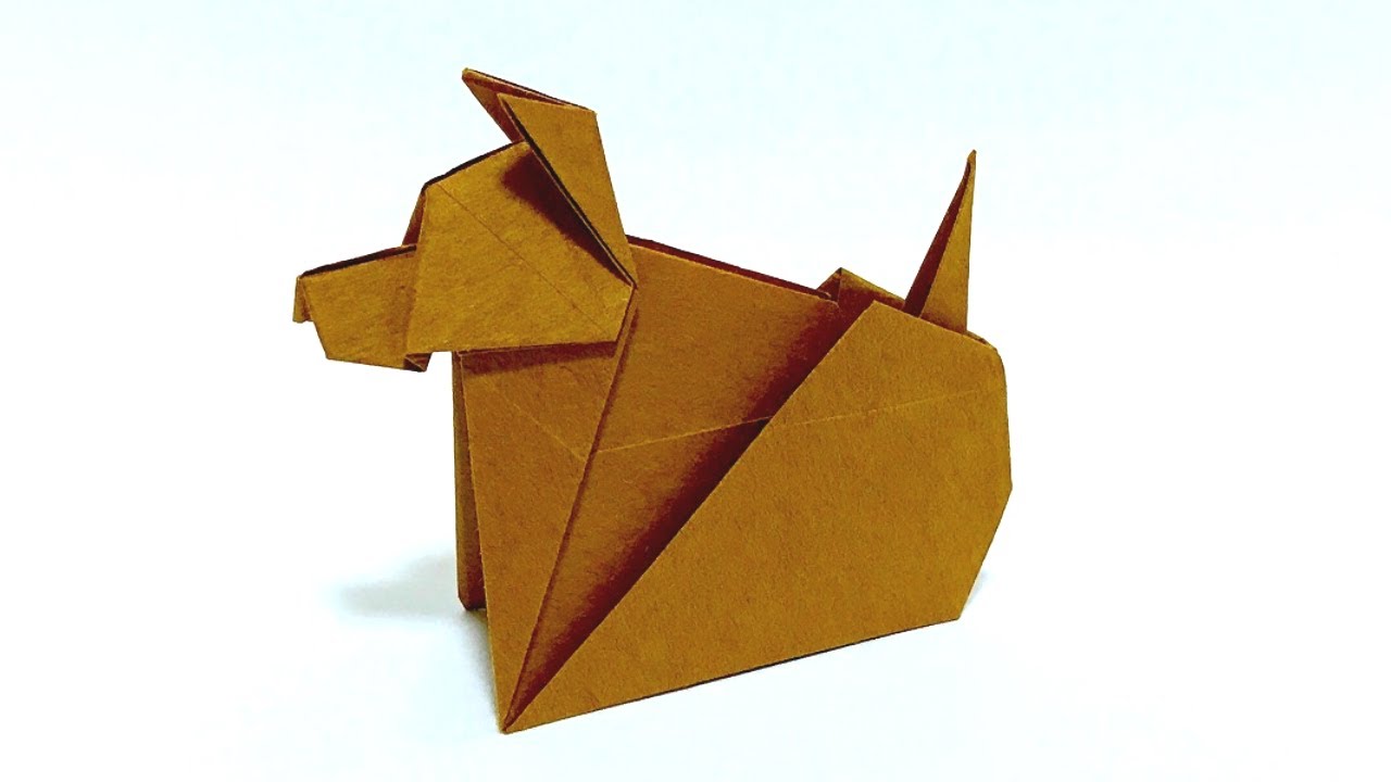 折り紙 犬の折り方まとめ 立体タイプ そざいや