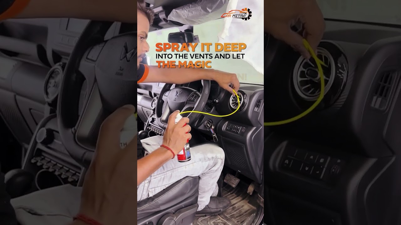 Smelly AC? Just spray & slay the stink! ❄️✨