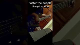 "pumped up kicks" by foster the people performed on 5 string bass guitar