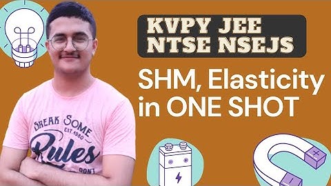 ONE SHOT SHM & Elasticity for KVPY SA | KVPY Physics | SHM, Elasticity | Shloak Vatsal