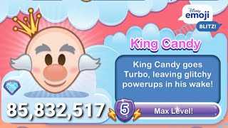 Disney Emoji Blitz - King Candy Level 5 - Wreck-It Ralph- High Score 85M- Disney Villain- Gameplay