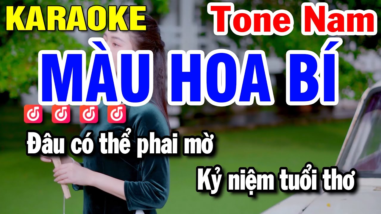 Màu Hoa Bí Karaoke Nhạc Sống Tone Nam | Beat Huỳnh Lê
