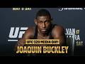 JOAQUIN BUCKLEY Does His Best Marshawn Lynch Impression at UFC 328 Media Day