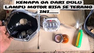 Cara pasang lampu daymaker motor vixion