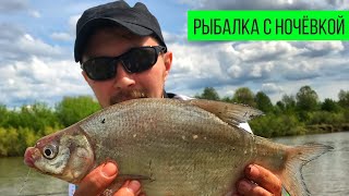 РЫБАЛКА С НОЧЁВКОЙ. Наловили подлещиков. Ловля леща на фидер. Kamfish