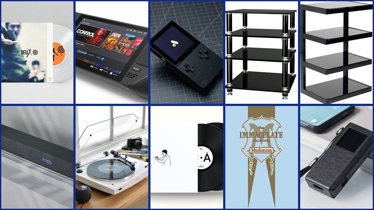 리뷰 대방출 | 듀스 30주년, AT-LP3XBT 전자동 턴테이블, NorStone 조립식 랙장, 포르쉐디자인 PDB70 사운드바, 스팀덱, Analogue Pocket, 음반들