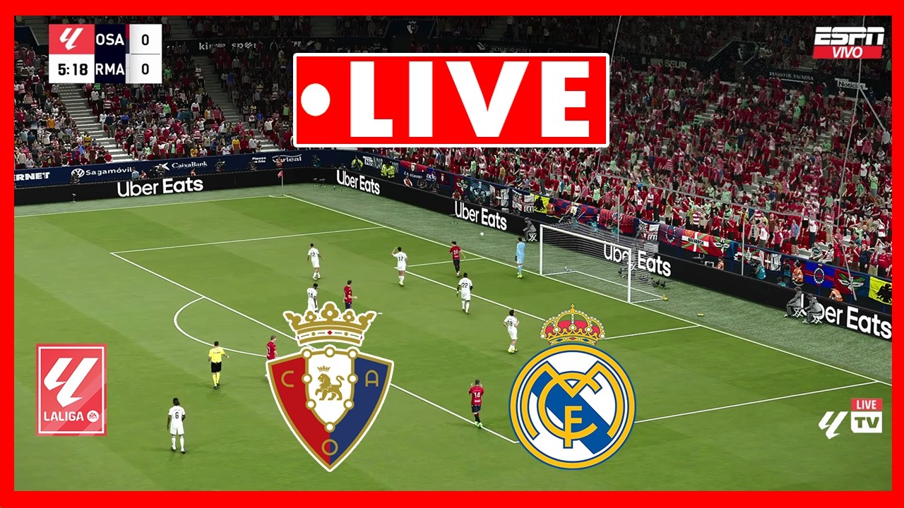 🔴 Осасуна против Реал Мадрид | Прямая трансляция | Ла Лига 2025/2026 | Полный матч