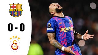 Barcelona 0-0 Galatasaray Maç Özeti | UEFA Avrupa Ligi 2022