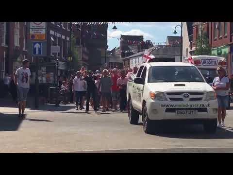 England Fans Singing Vindaloo in Leek