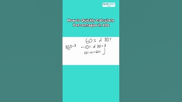 How to Quickly Calculate Percentages in 10s | Percentage Trick #shorts