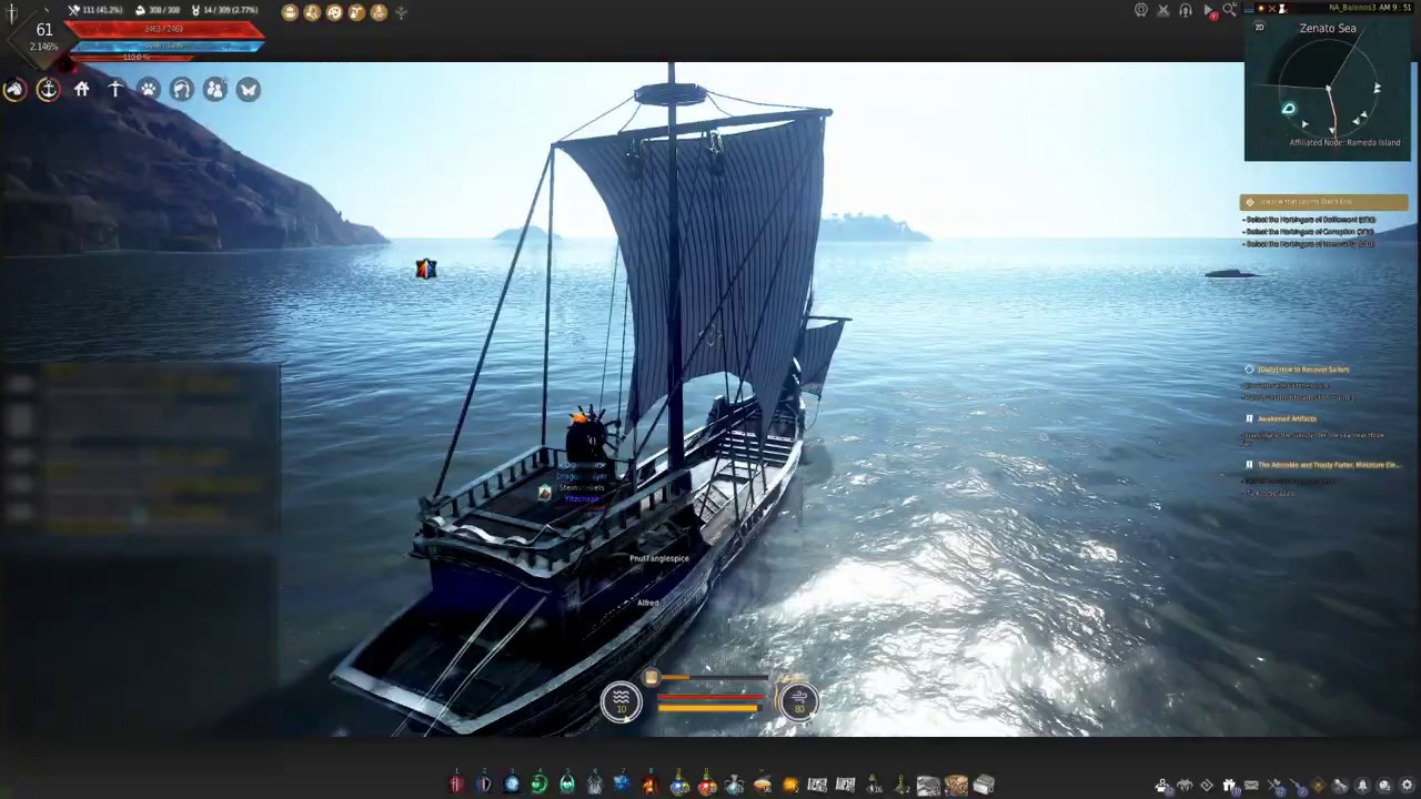 black desert online, sailing, cog. 